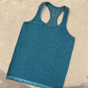 Blue lululemon swiftly tank, size 8